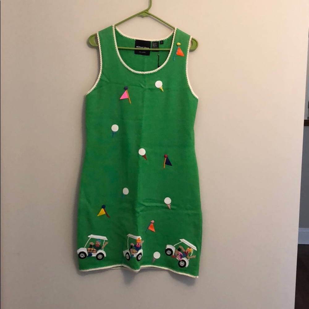 RARE Michael Simon Golf Sweater Dress NWT